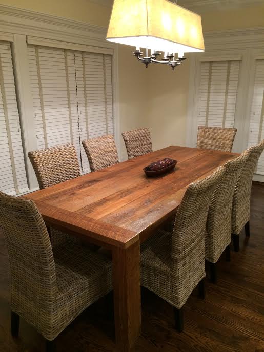 A Fancy Fixings Table in a customer's home
