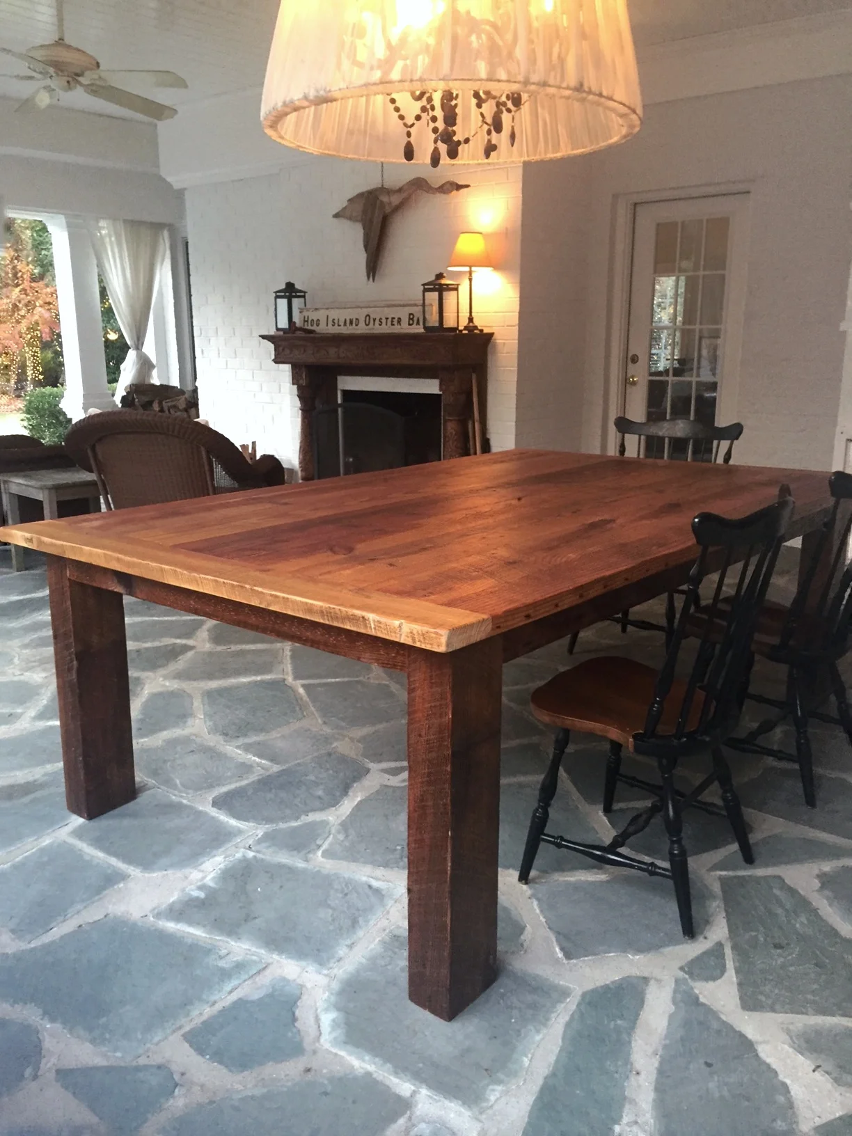 Fancy Fixings with clear marine varnish for outside use