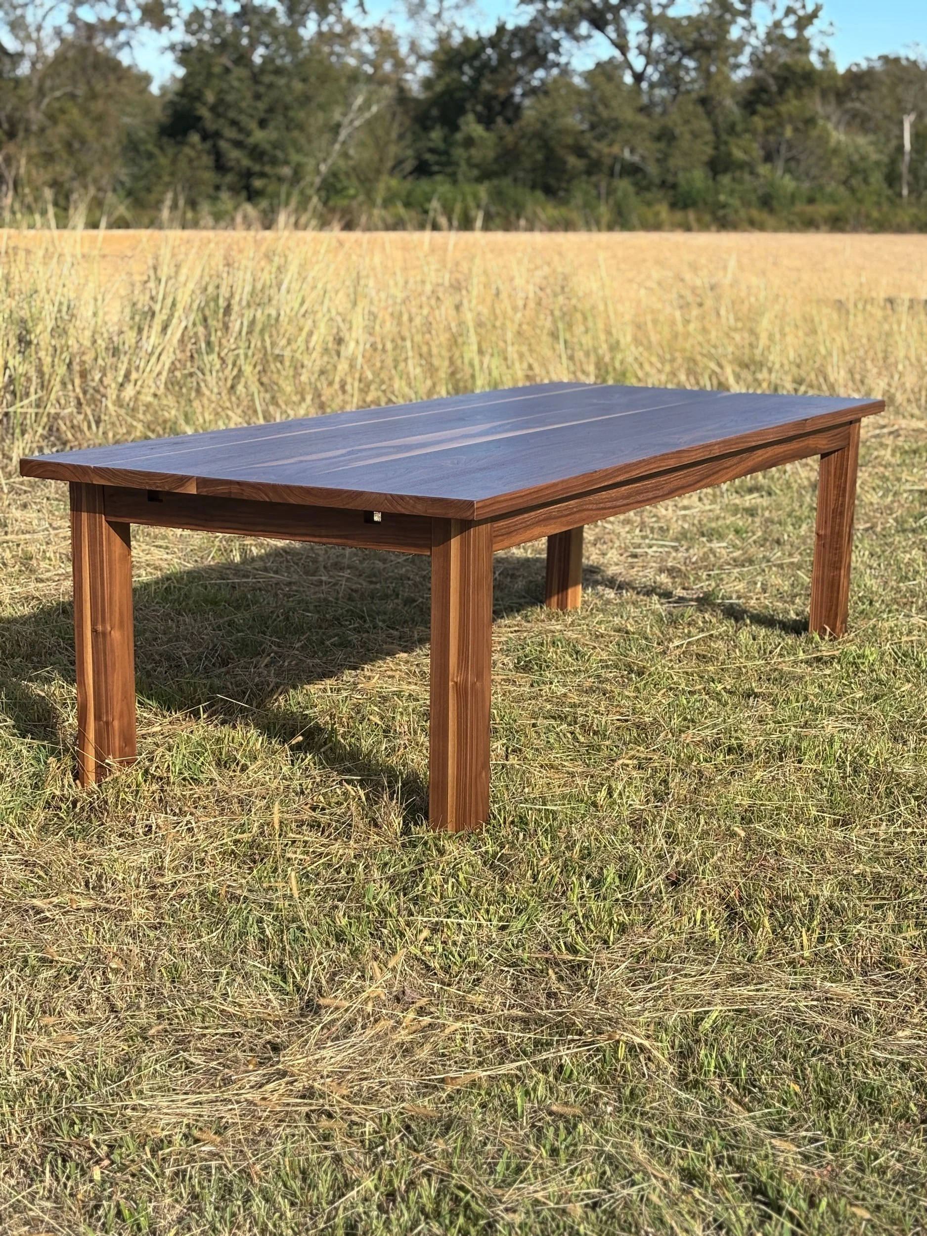 Fork and Knife Table in Walnut