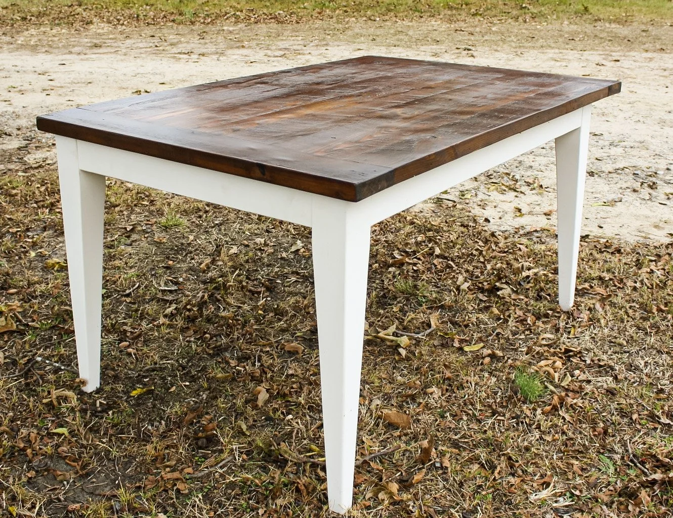 Historic District Table with Barnwood Texture in Barnwood Brown
