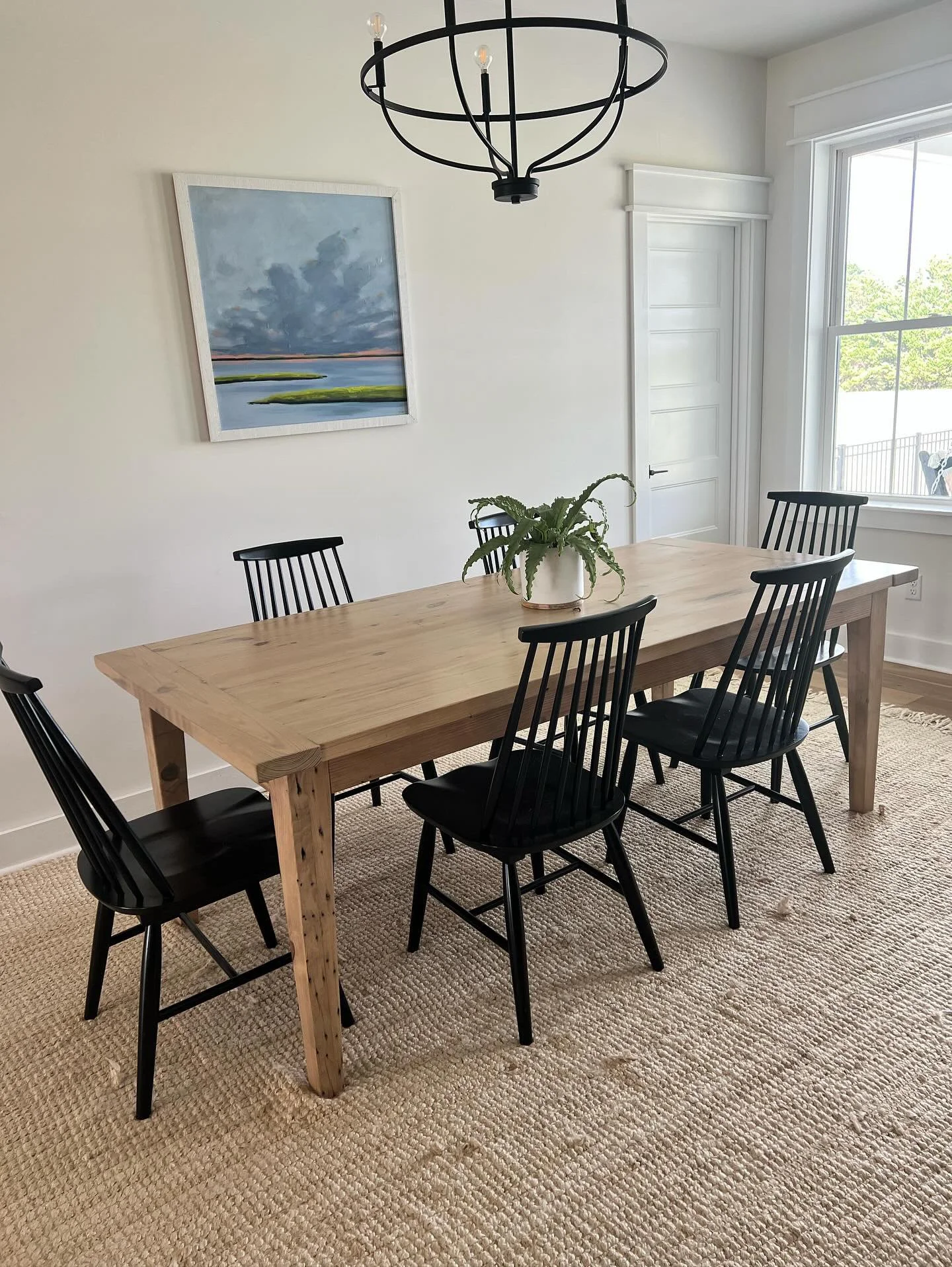 Historic District Table with Modified Windsor Chairs