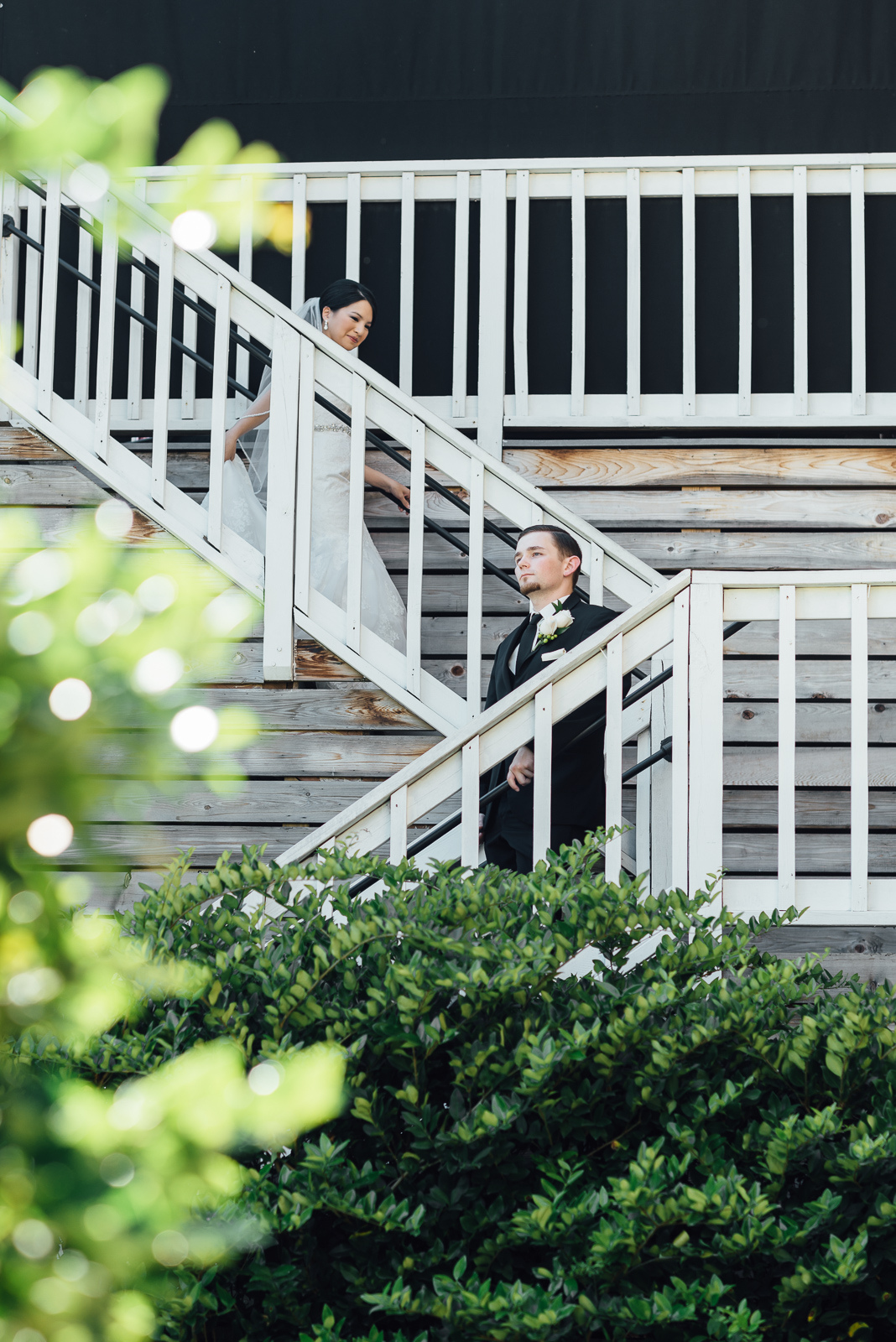 The couple did a "First Look" before the Ceremony.
