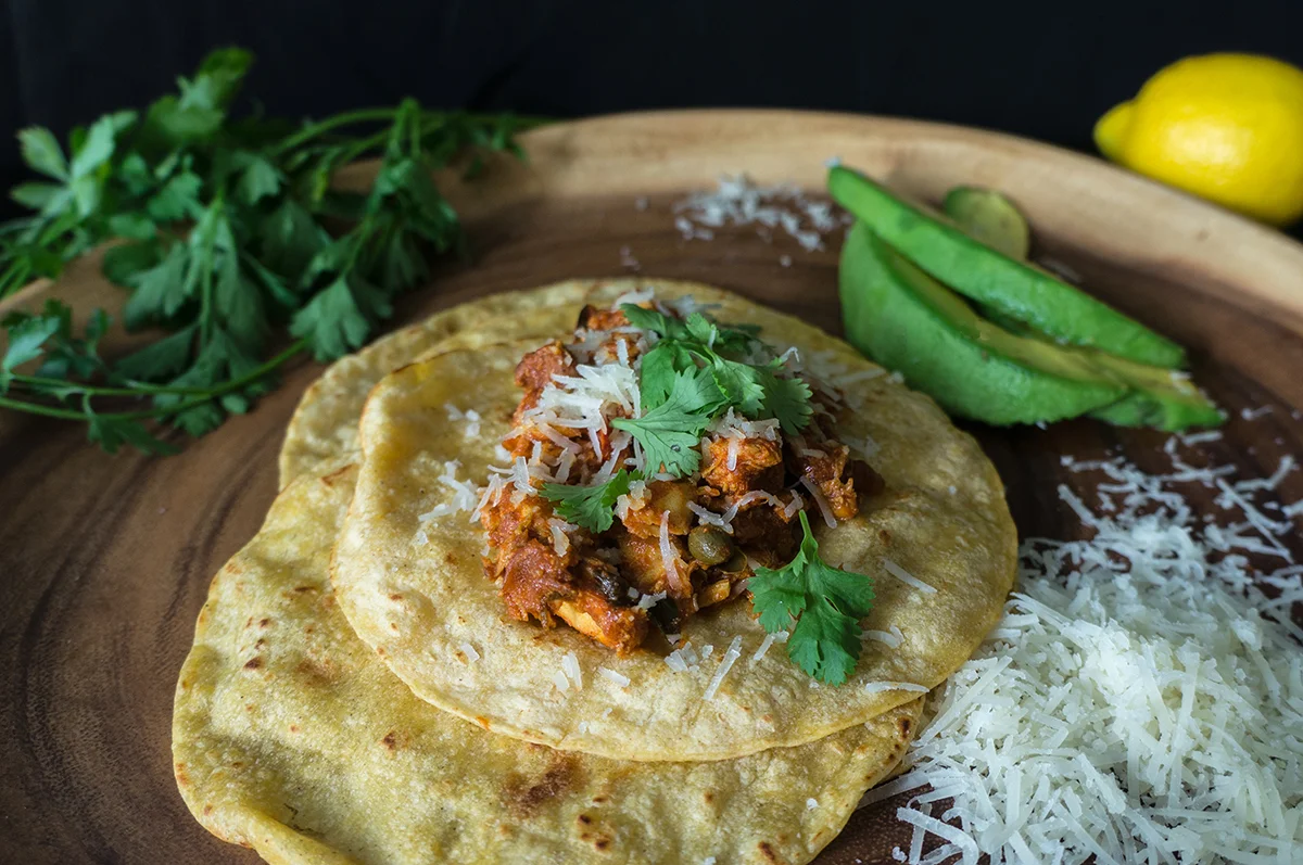 Fish tacos with a twist. Fish tacos Spanish style. Delicious and easy fish tacos. Halibut recipe.