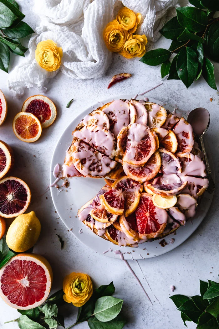Olive oil and citrus cake
