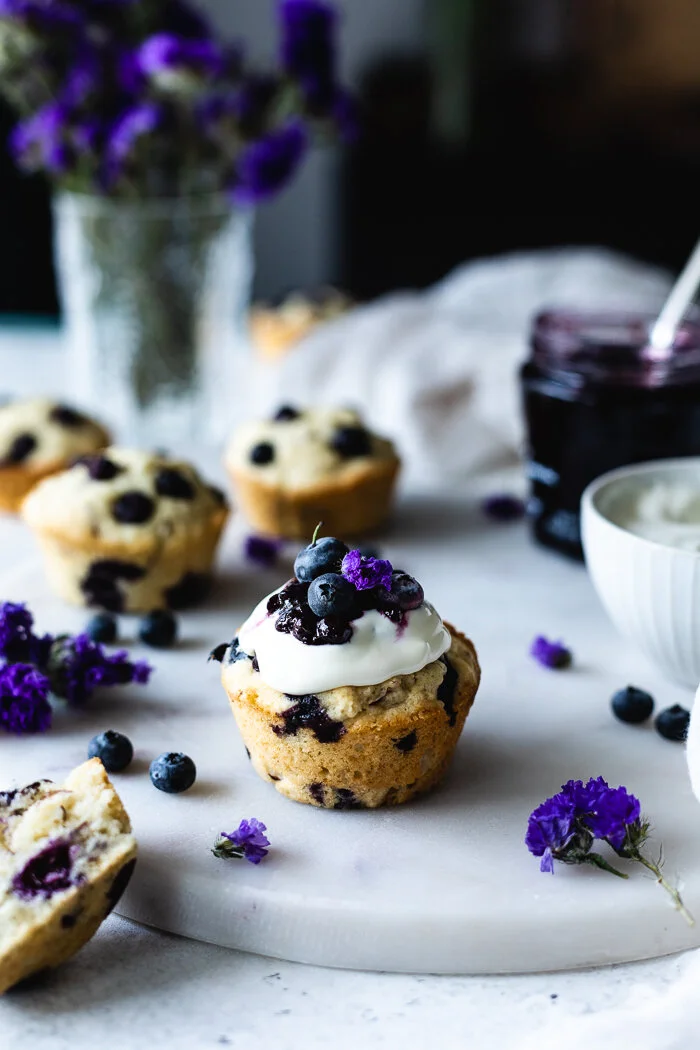 Blueberry Almond Muffins