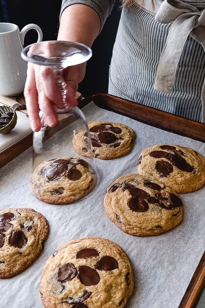 Bourbon Orange Brown Butter Chocolate Chip Cookies