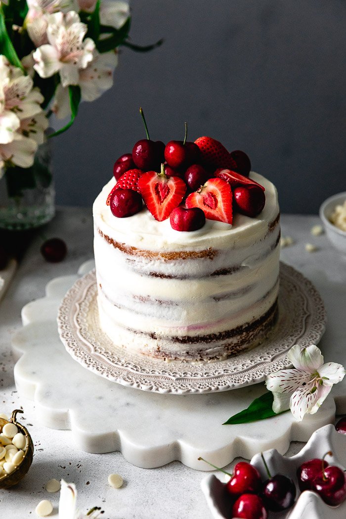White Forest Cake