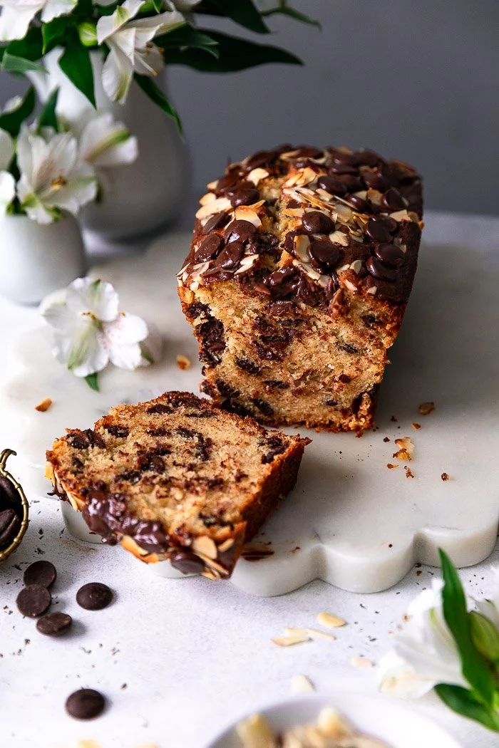 Soft and Moist Chocolate Chip Banana Bread