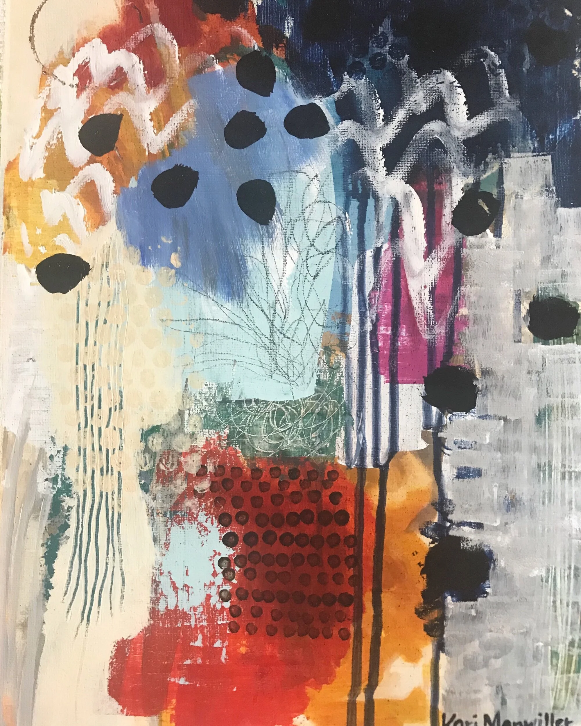  12”X16”, acrylic, graphite on canvas 