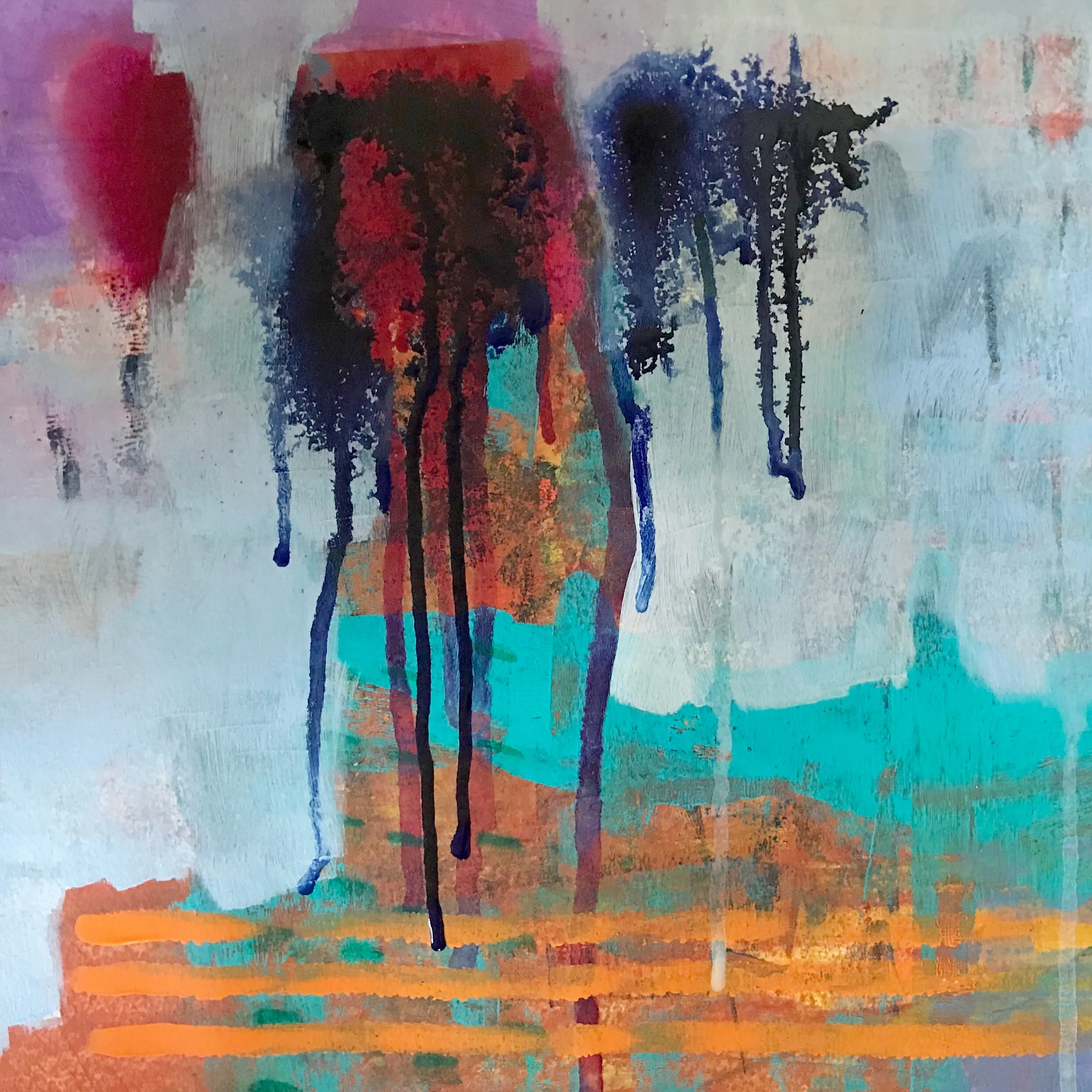  acrylic, graphite on paper 