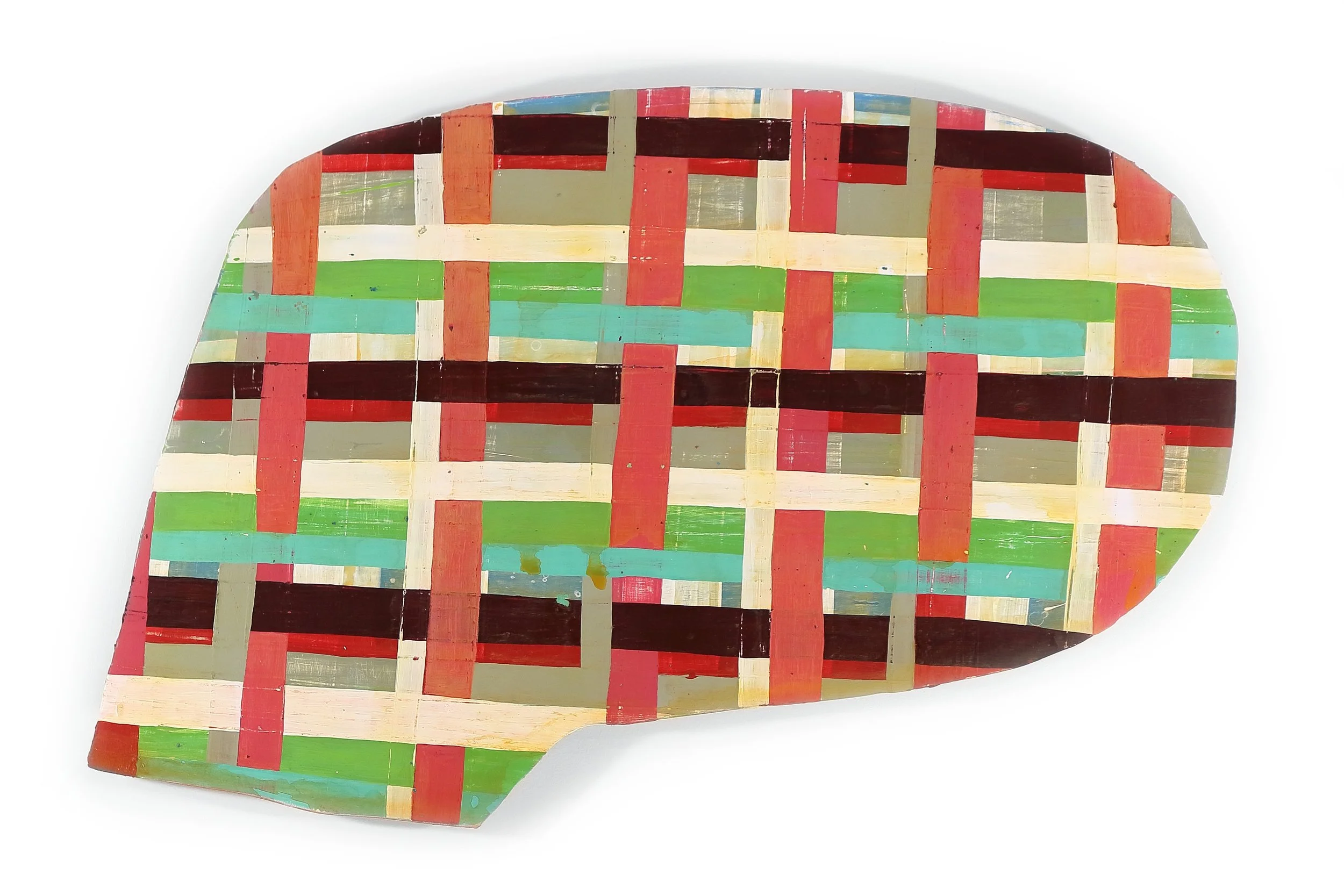  “Changing Bodies No. 36,” seen at Strata Gallery (Santa Fe), County Club Plaza Art Fair, City Hall of Kansas City, Kansas City Public Library 34” x 27” acrylic on panel All “Changing Bodies” in the studio are part of the sale - not all are on the we