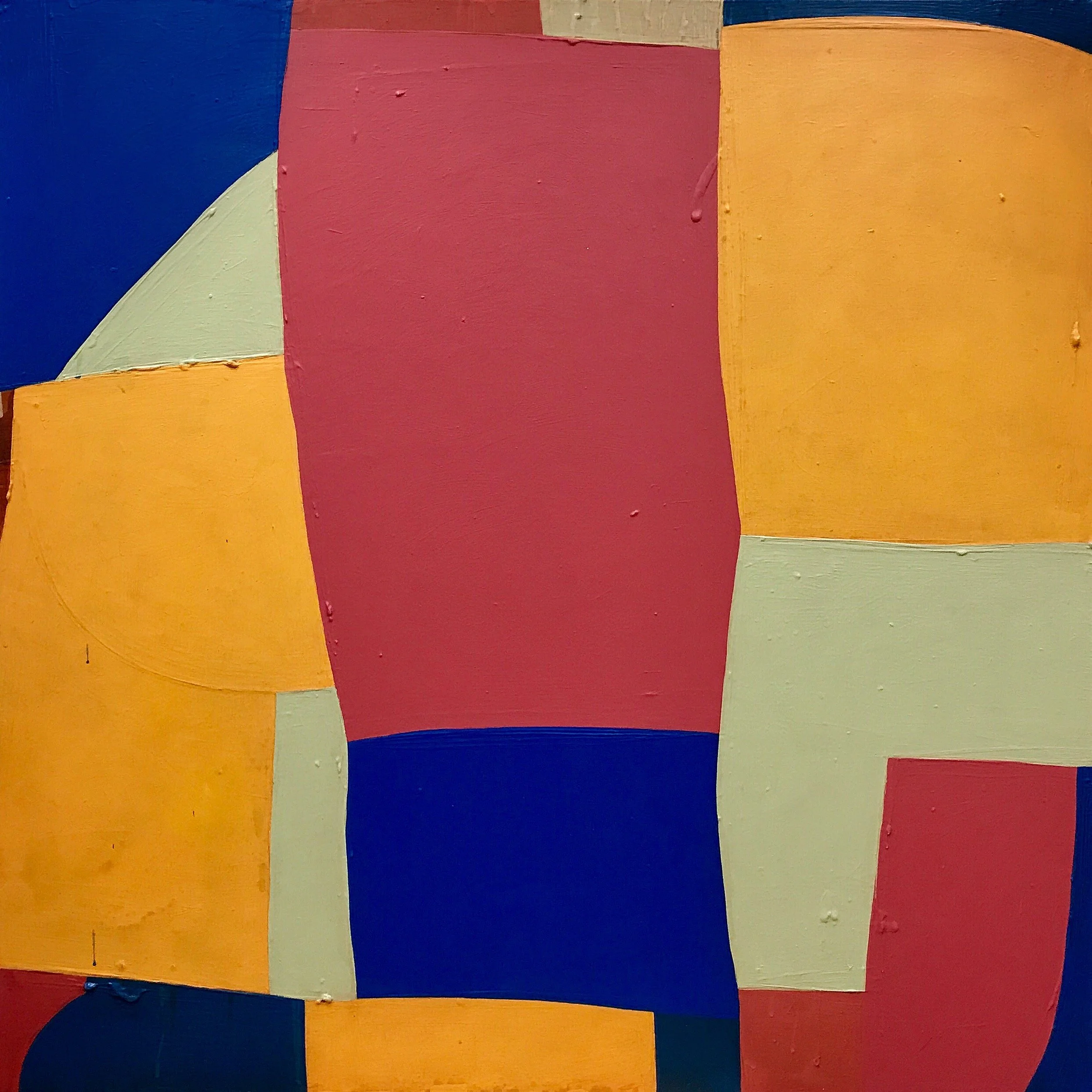  Last chance to purchase this painting before it hits the auction block in 2026! “Greetings From a Pure Place” seen at JRB Art at the Elms, Bunker Center for the Arts, 1111 Main 42” x 42”  original acrylic on canvas painting - FRAMED and ready to han