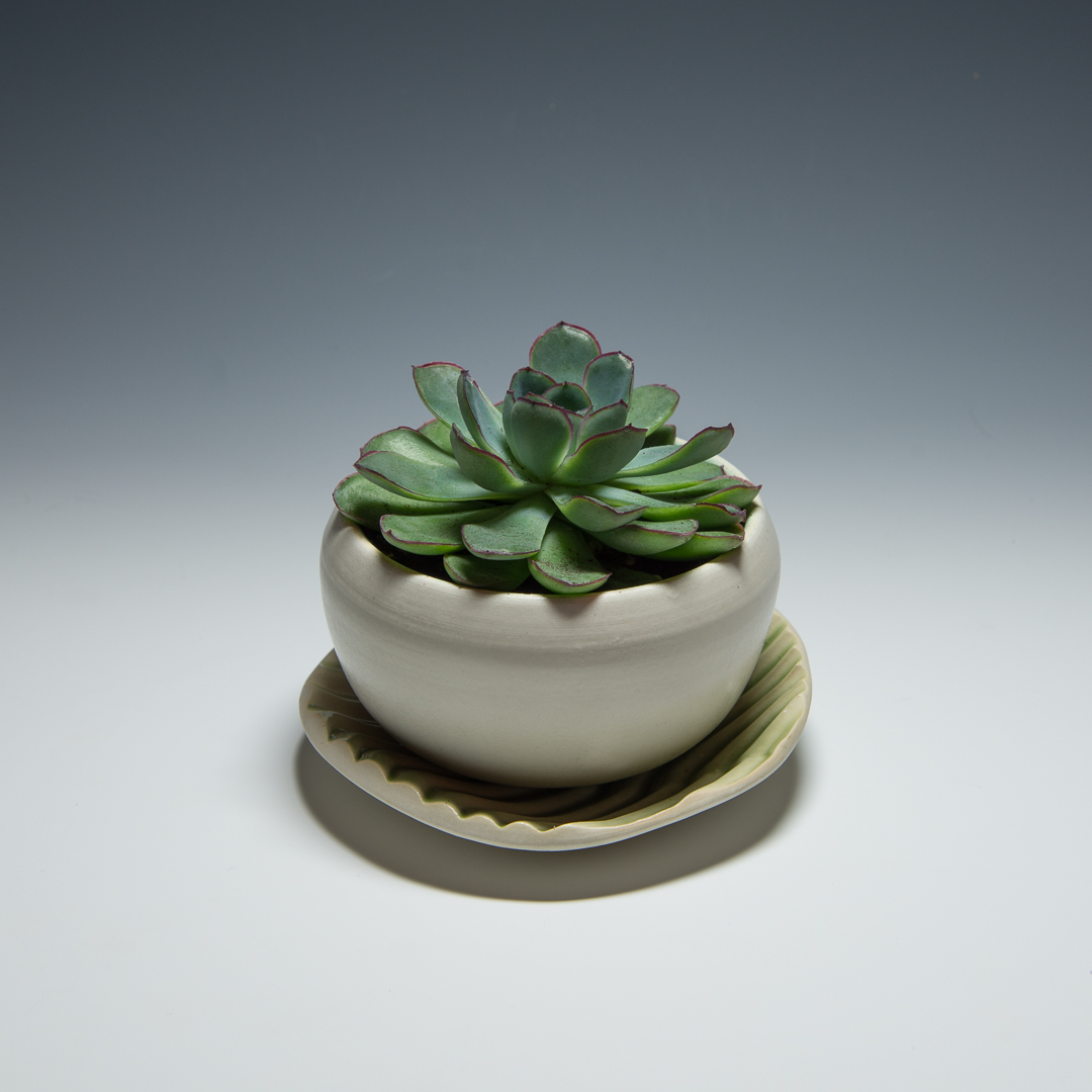 Porcelain planter $30/ $35 with base