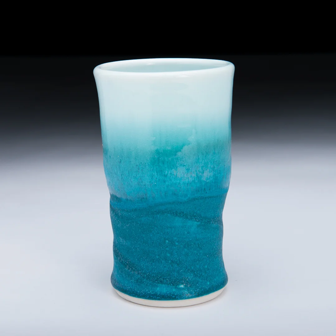 Porcelain Turquoise Cup $12