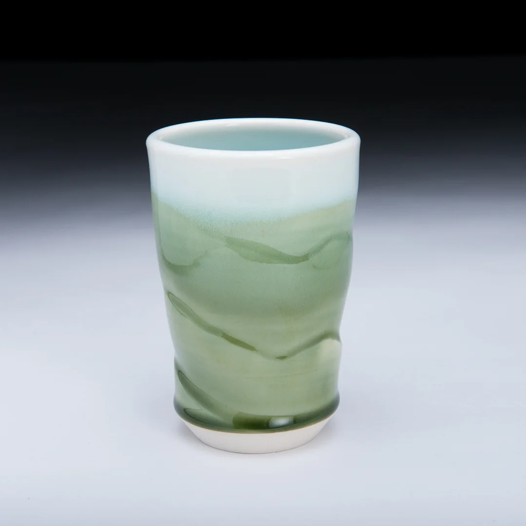 Porcelain Oribe Cup $12