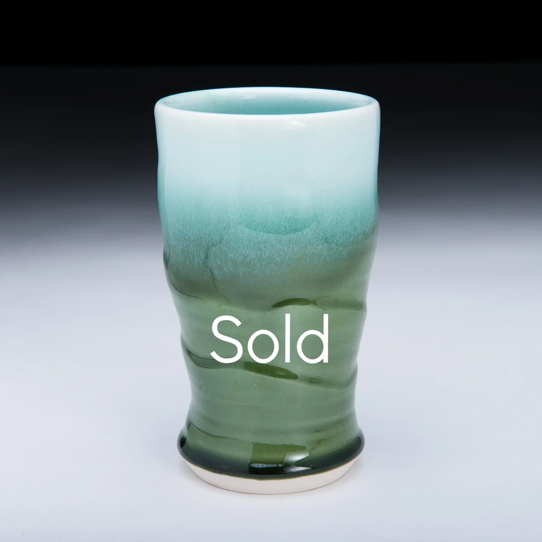 Porcelain Oribe Cup (Sold)