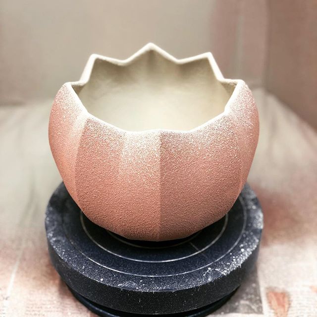 Trying a new glaze combo. #slipcasting #pottery #ceramics