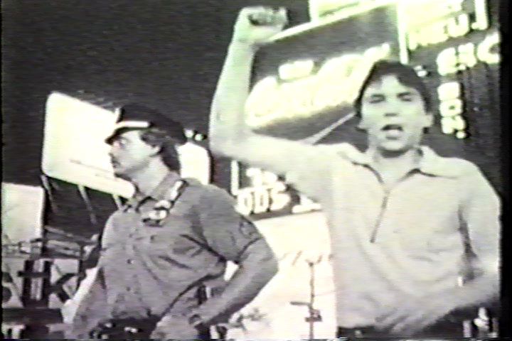 Demonstration against the filming of the movie Cruising , Times Square, Summer 1979