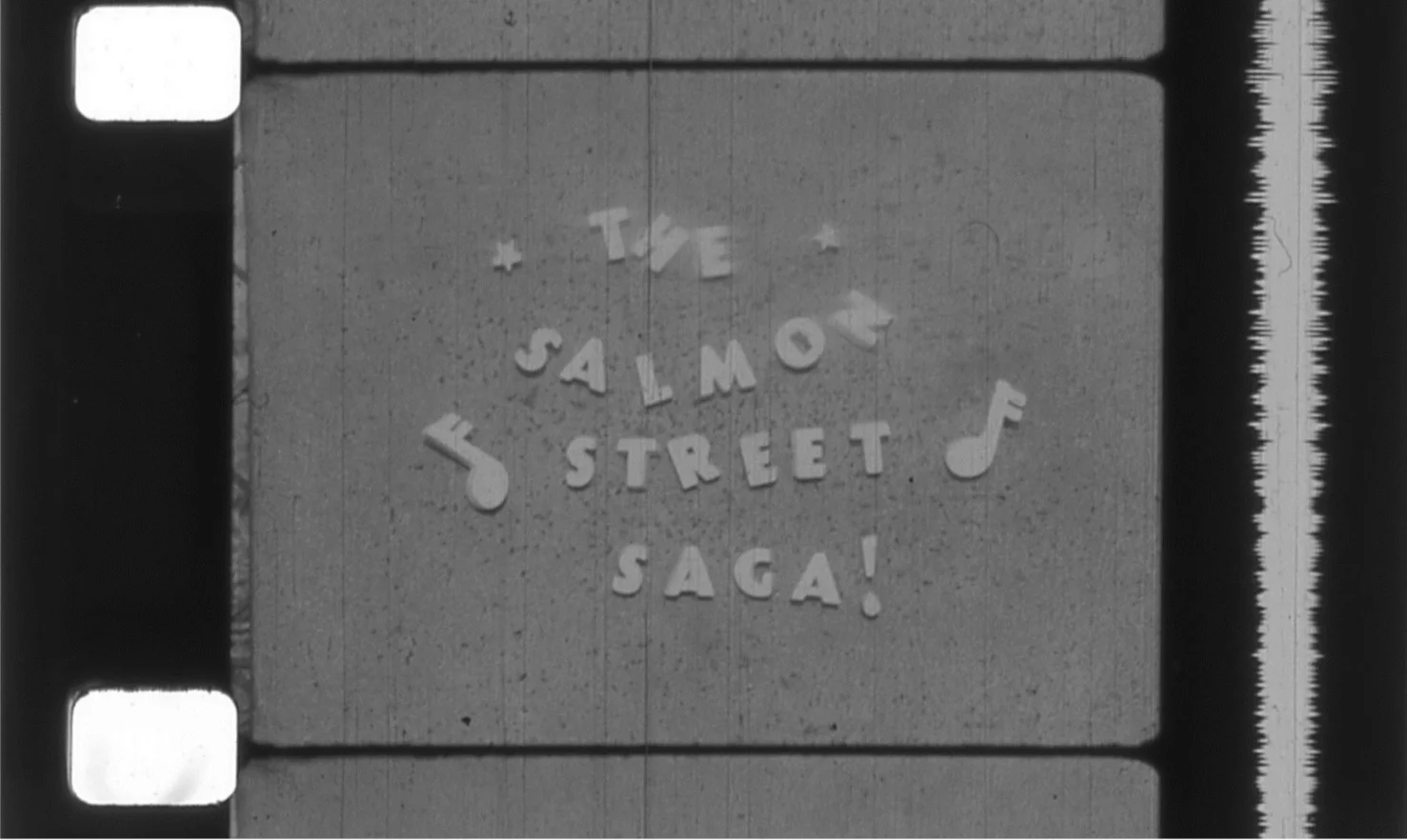 16mm film strip still, The Salmon Street Saga (1970), Tim Smith Moving Image Collection. Courtesy Oregon Historical Society. Image subject to copyright laws.
