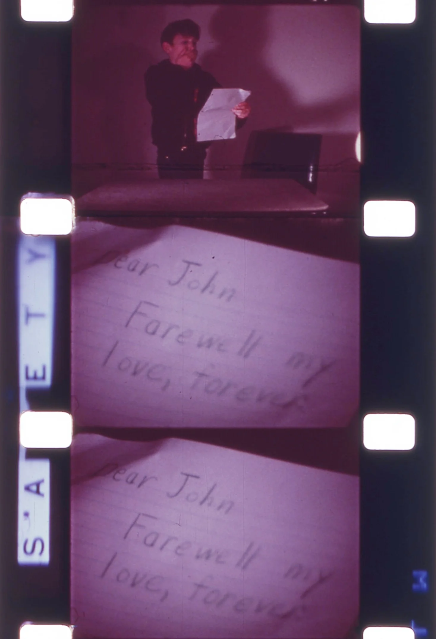 16mm film strip still, Irritation and Frustration (1968), Tim Smith Moving Image Collection. Courtesy Oregon Historical Society. Image subject to copyright laws.