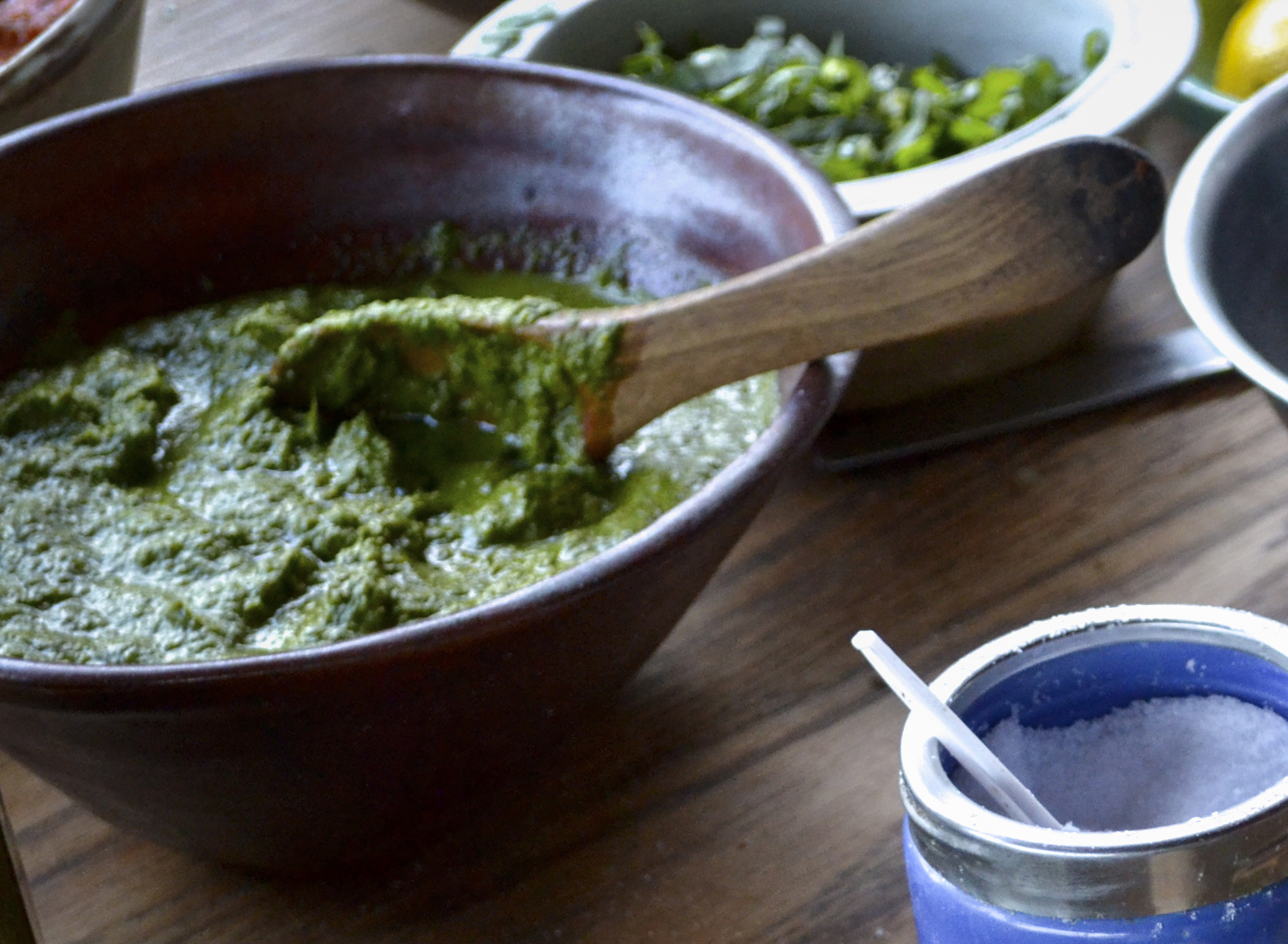 Arugula and Calamint Pesto