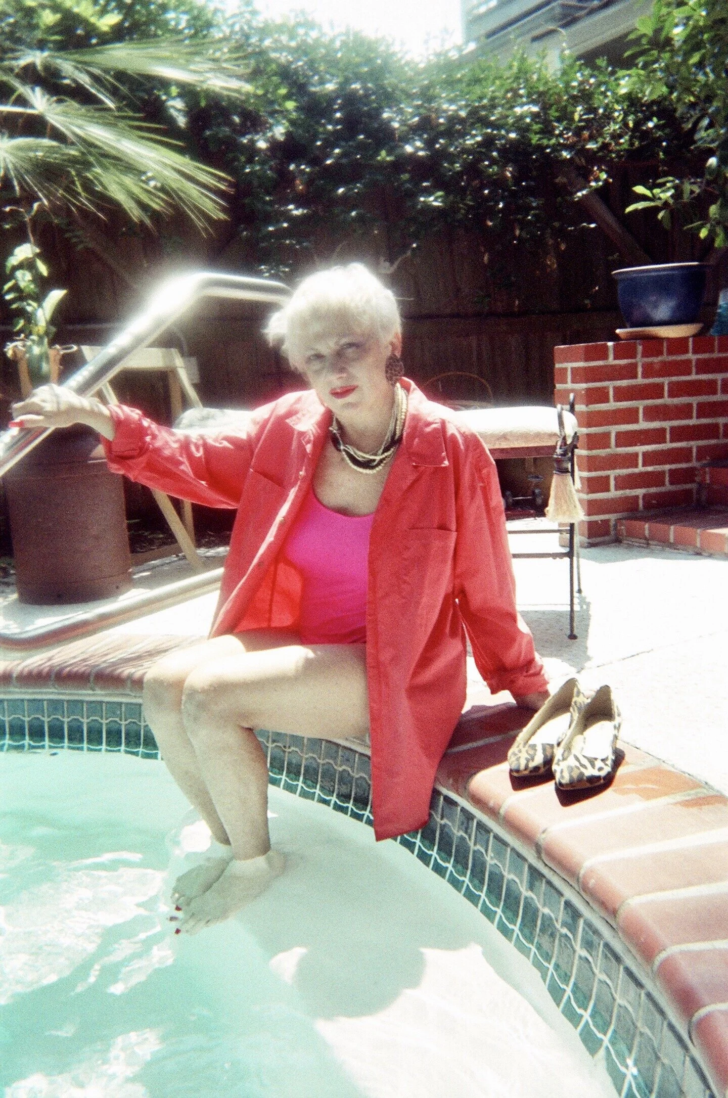  I met Diana at Home Run Video, a movie rental store, my first year as a graduate student, 2007. This is one of the first photos I took of her, which sat undeveloped on an underwater disposable camera until 2019. I shopped at the thrift store for her