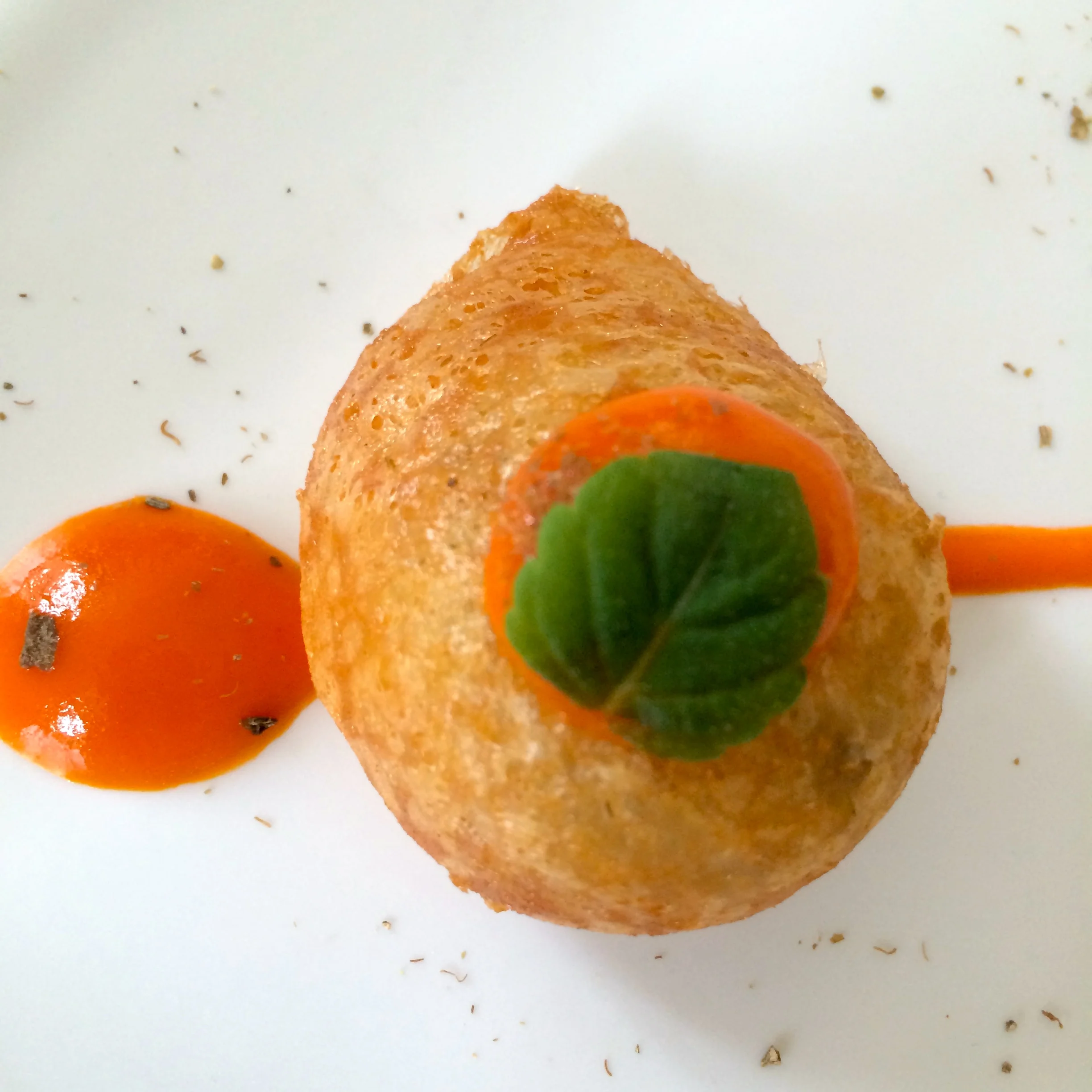 Gnocchi with mint ketchup (Unbelievable. I wanted a plate of these.)