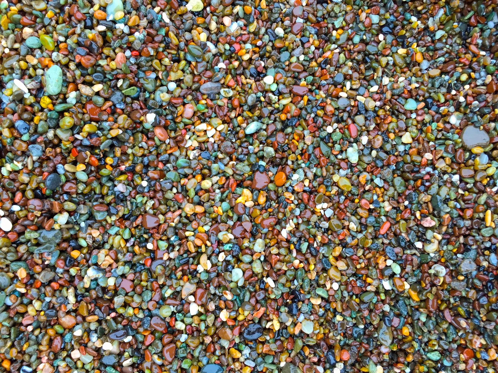 The colors of Moonstone Beach