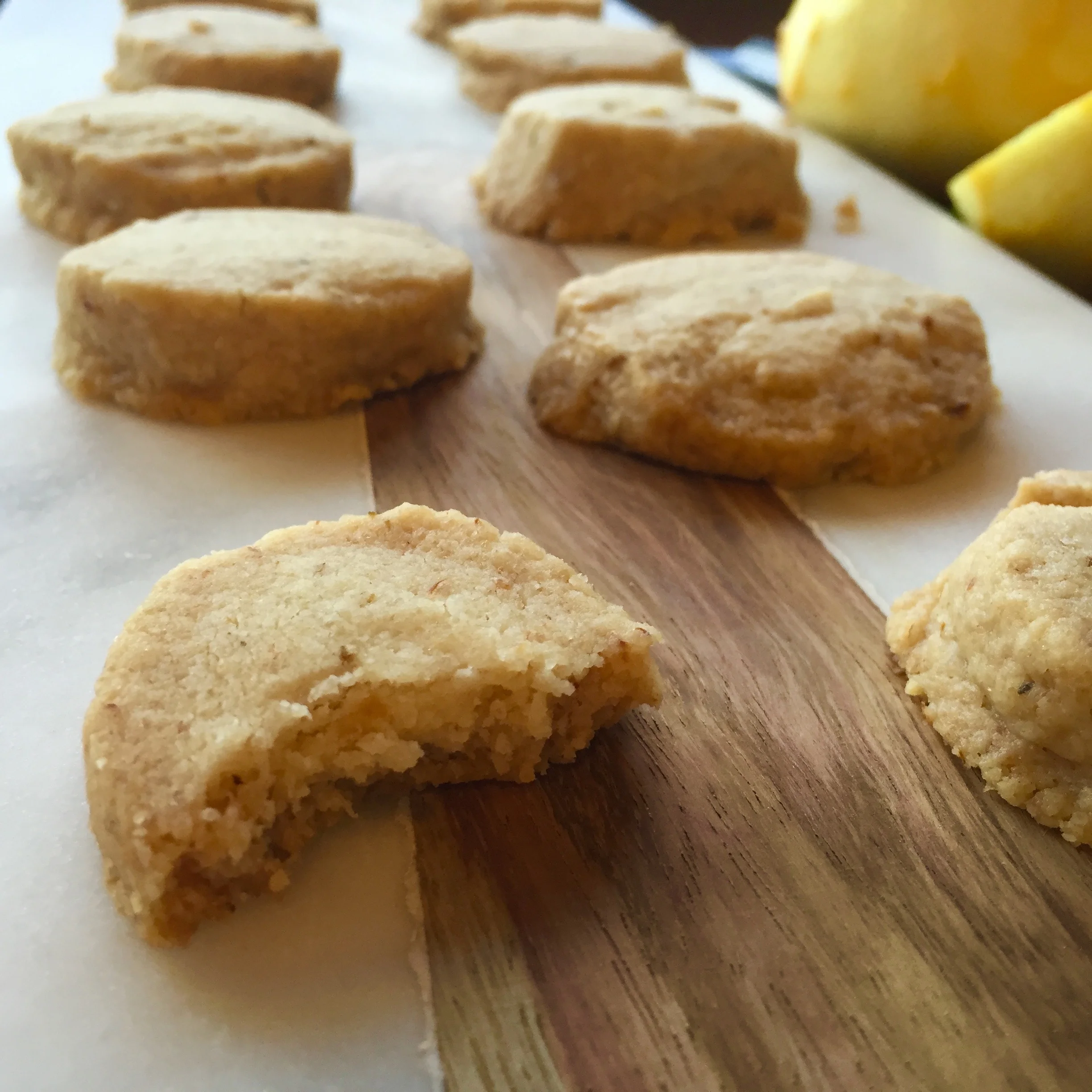 Vegan Lemon-Chamomile Shortbread