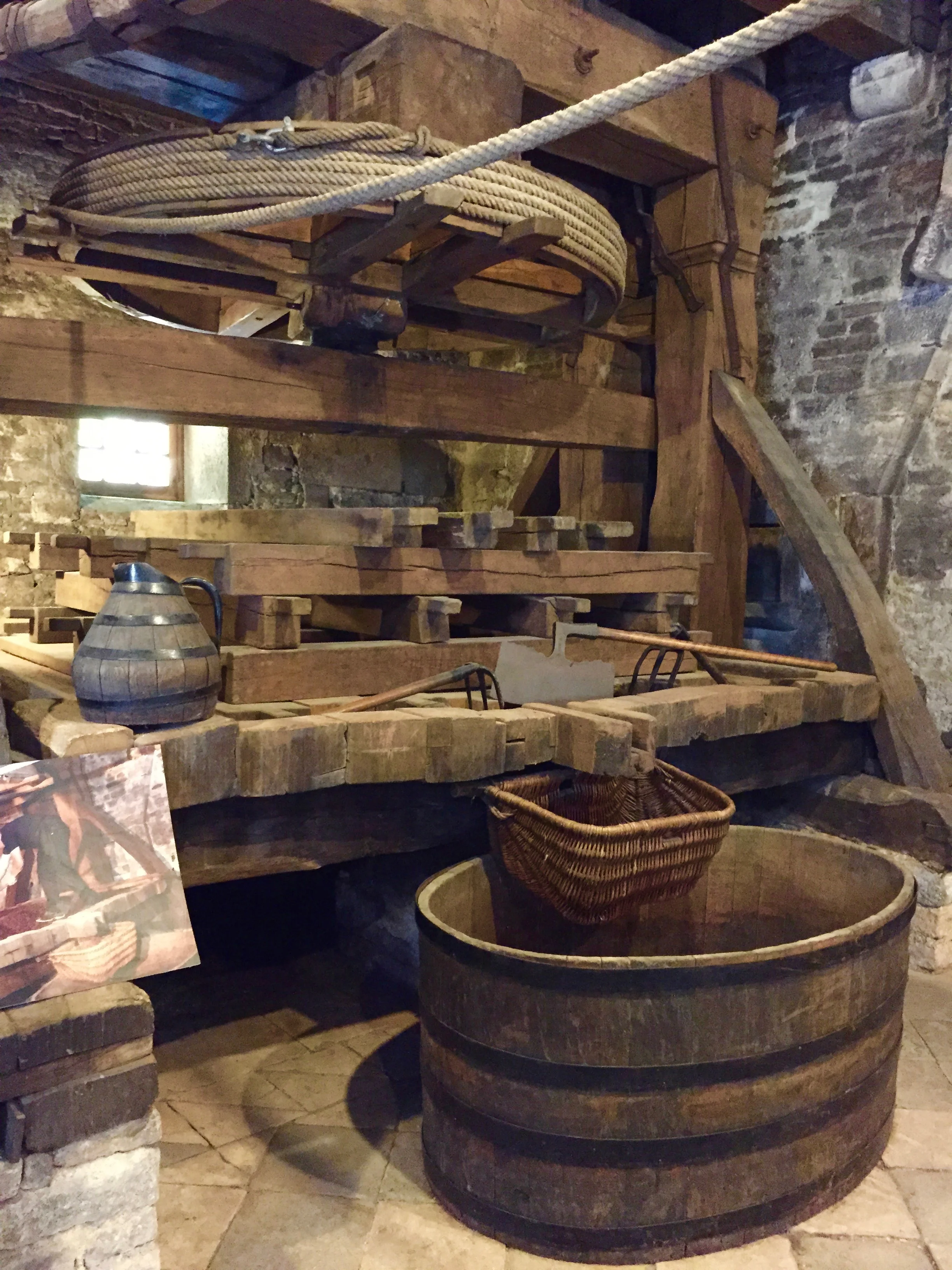 Ancient wine press, Joseph Drouhin, Beaune