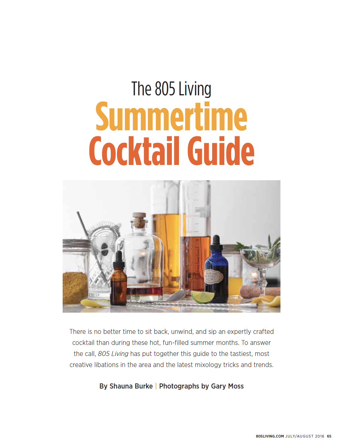 Summertime Cocktail Guide / 805 Living