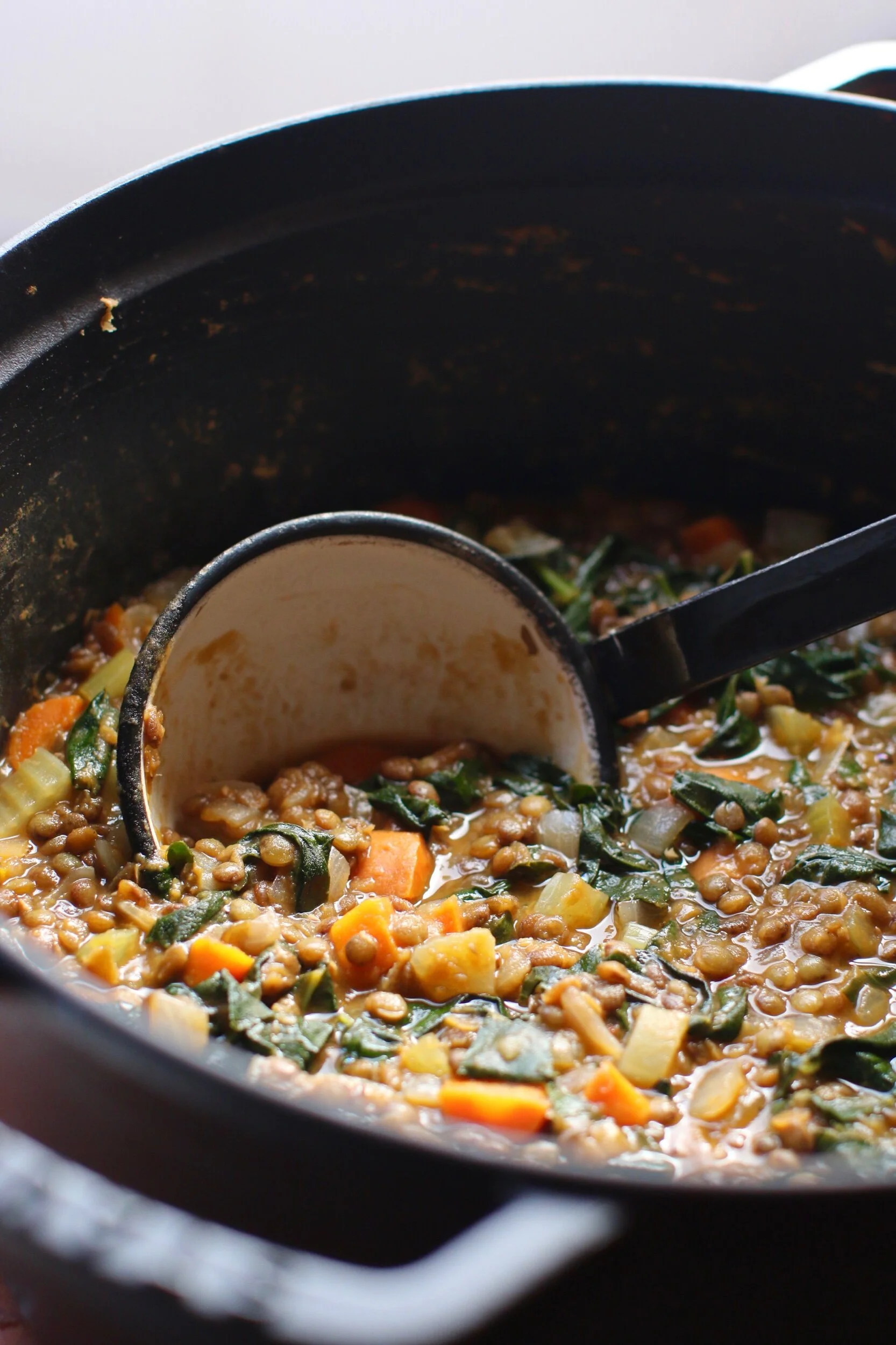 Lemony Lentil and Kale Stew
