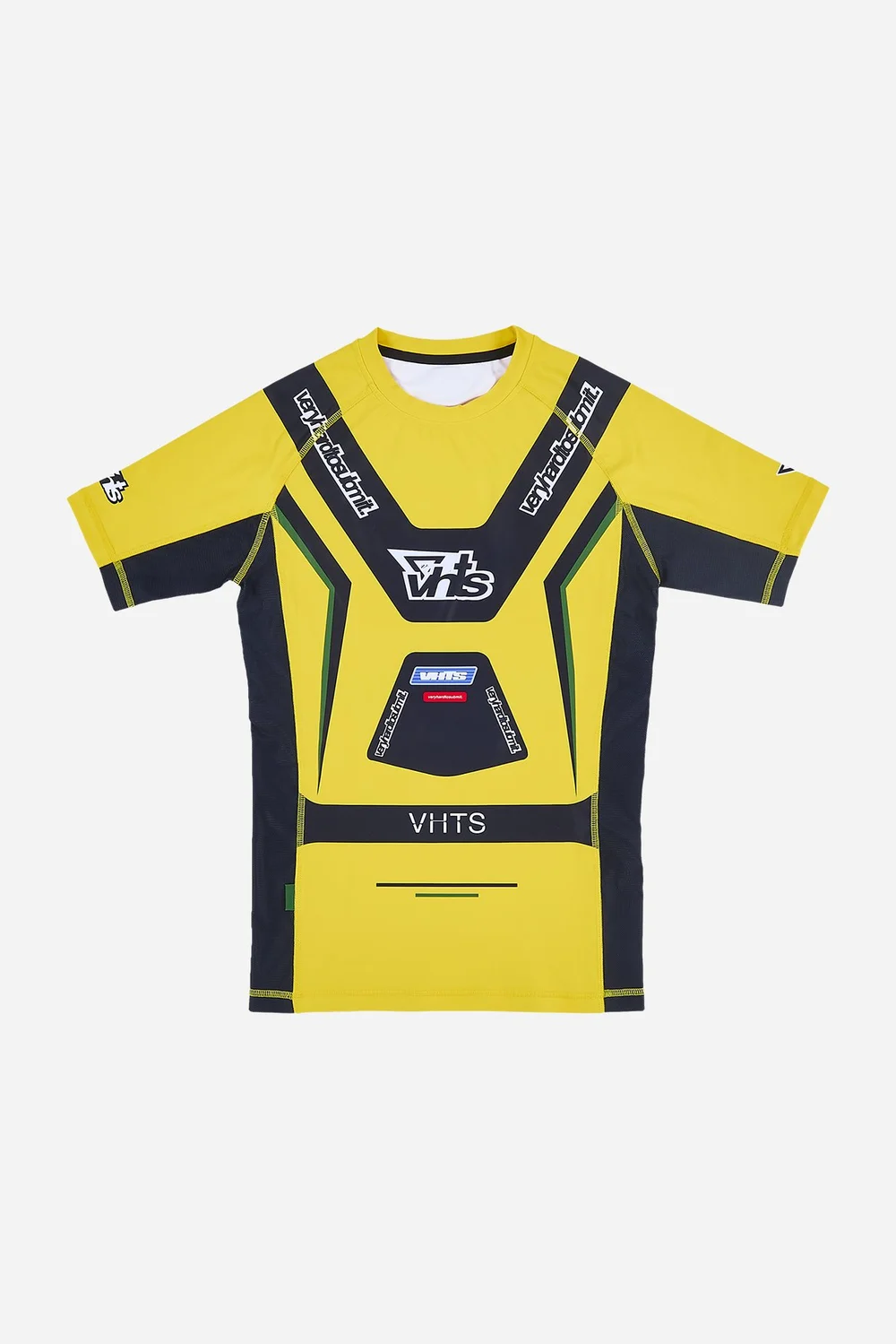 "Racer" Short Sleeves Rash Guard Yellow — photo 1 of 2