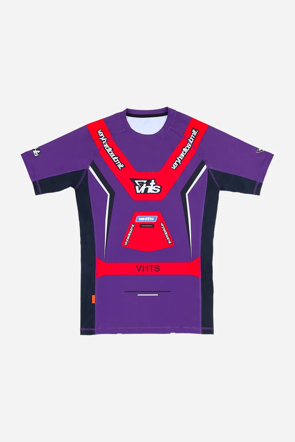 "Racer" Short Sleeves Rash Guard Purple — photo 1 of 2