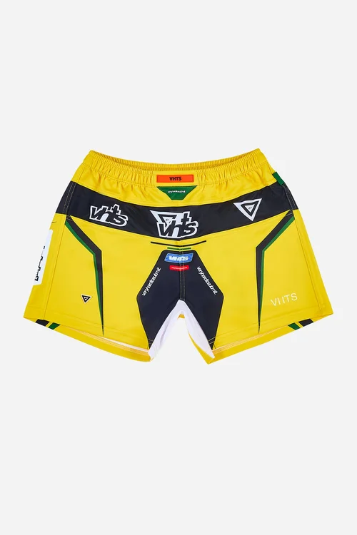 "Racer" Combat shorts Yellow