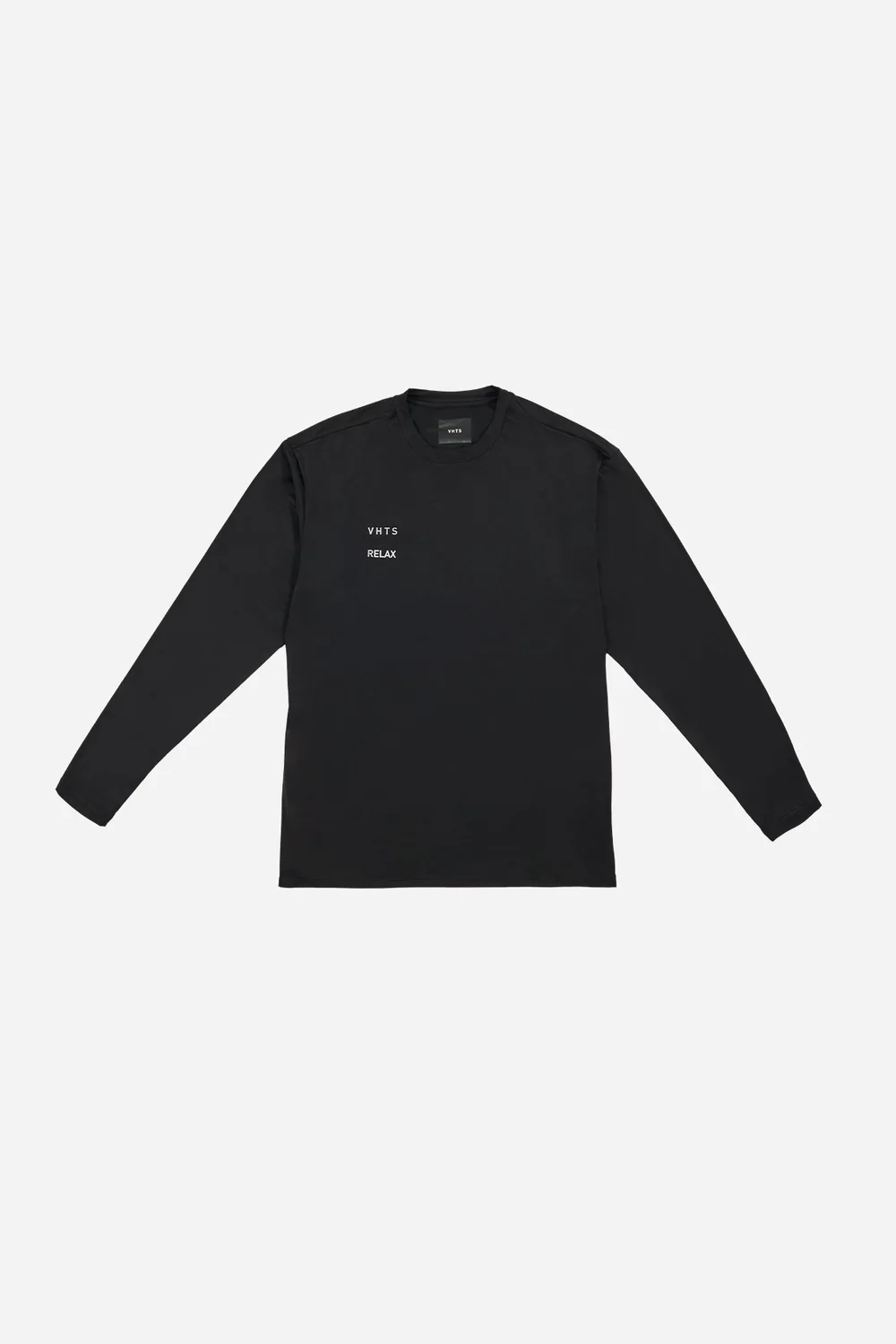 Collection "VHTS RELAX" - Relaxed fit long sleeve rash guard/ Sports T shirts BLACK — photo 1 of 2