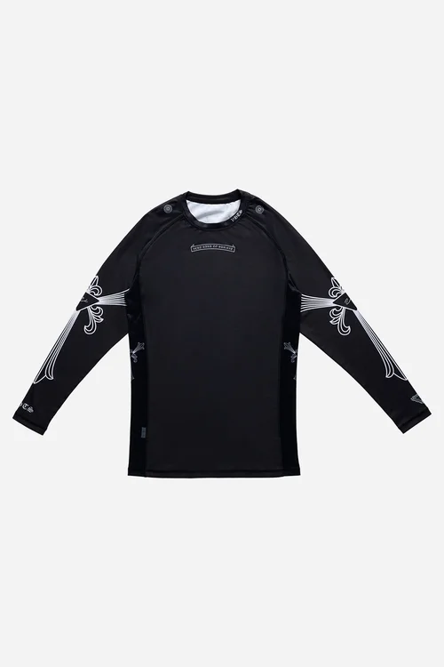 F/W 25 Special edition - "Ghost Core" Rash Guard BLACK Long sleeve