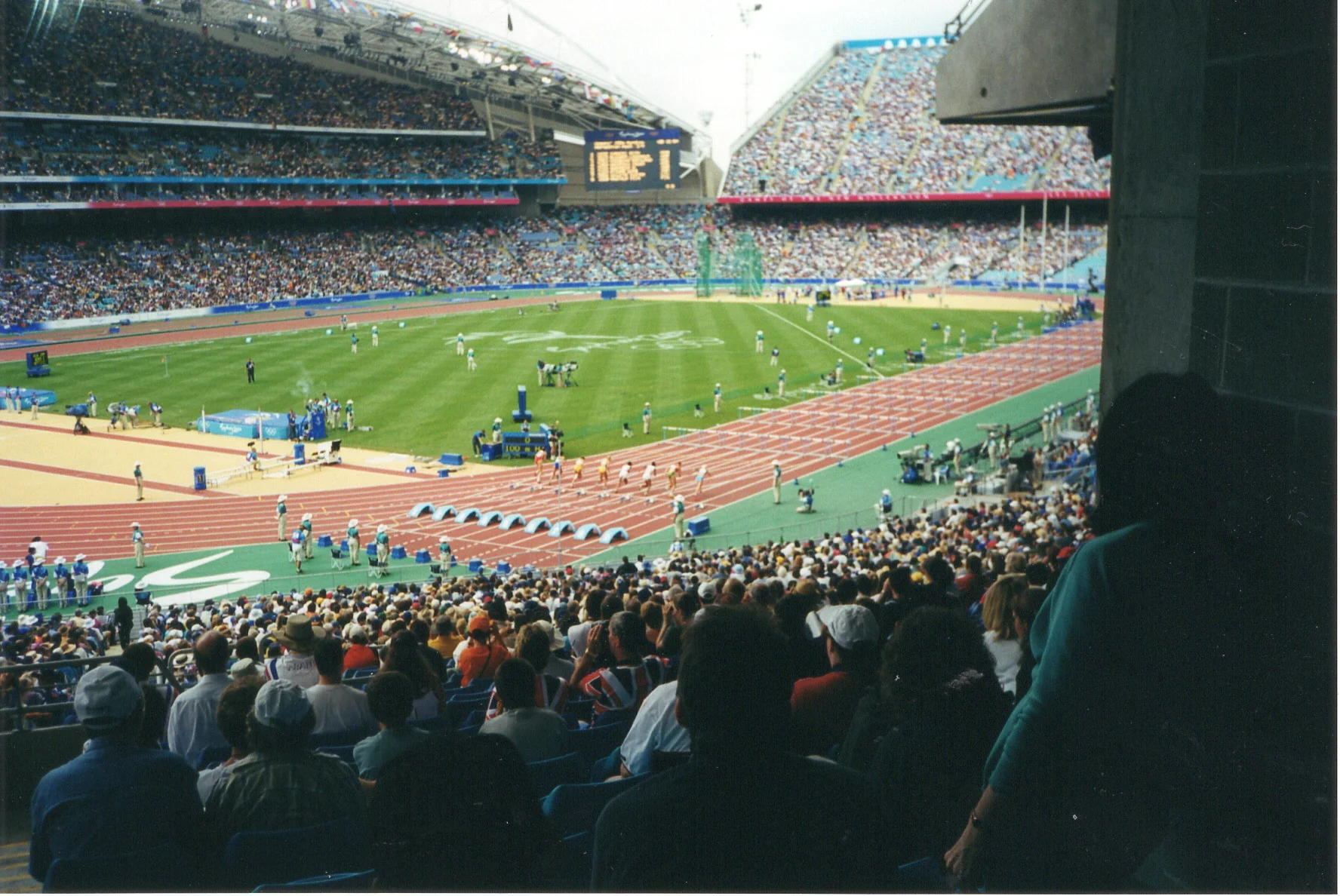 Benefit of volunteering at the Olympics - watching the athletes in action!