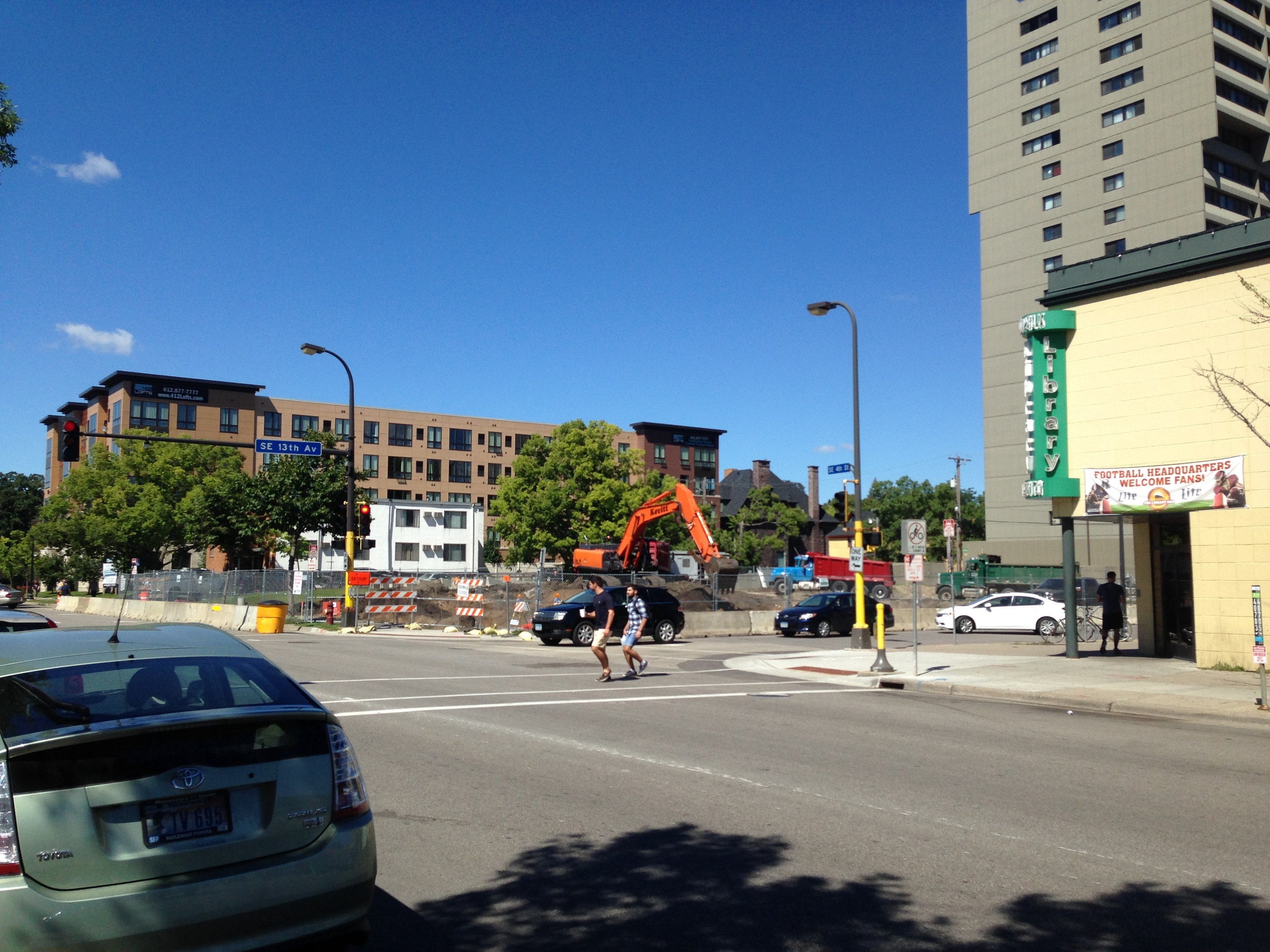 Image above: Construction begins on the new Fourth Street Student Housing Coop.