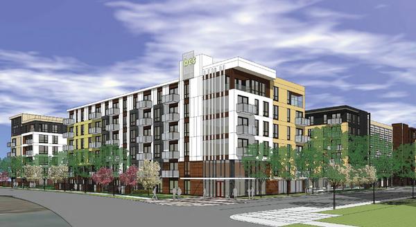 Above: Lennar's 415 unit apartment project being developed in Bloomington, MN.