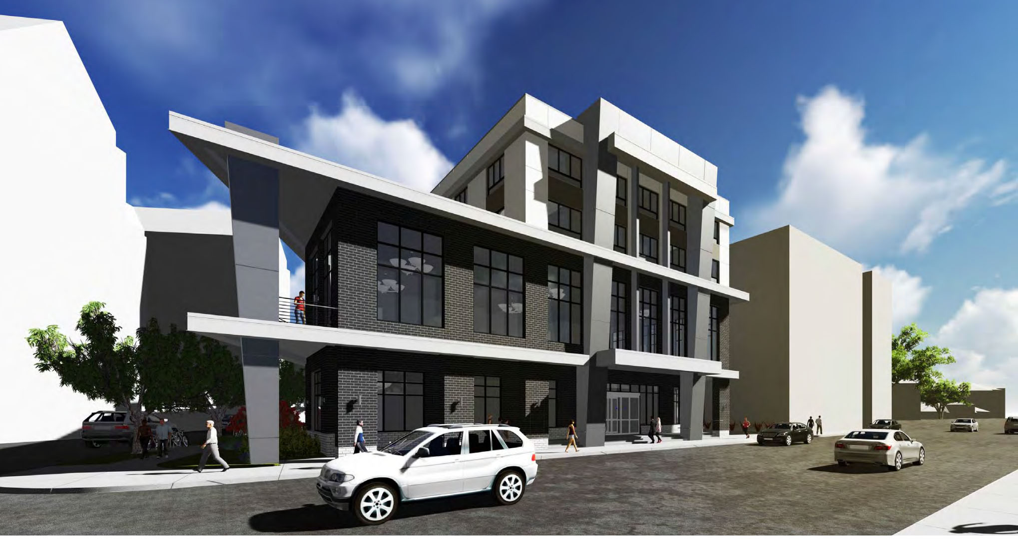 Above: View from Huron Blvd SE (DJR Architecture / CPM Development)