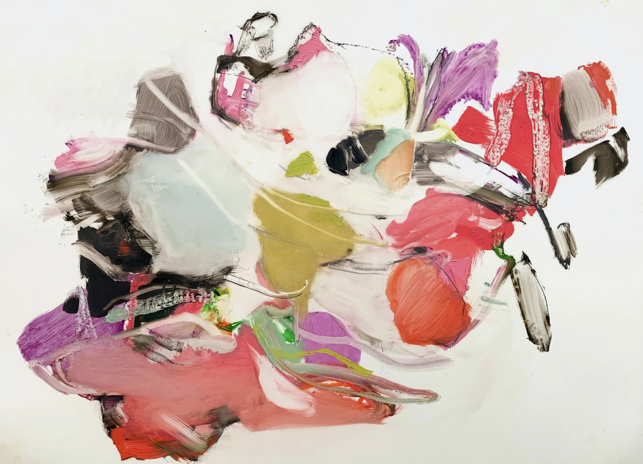 Field IV 2019 23 ¼ x 17 ¼ inches Oil on Mylar