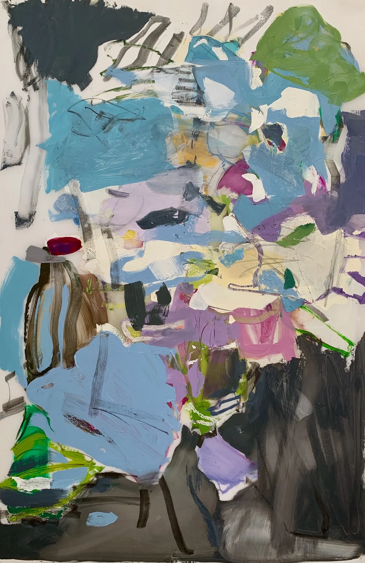 Resevoir 2019 23 x 35 inches Oil on Mylar