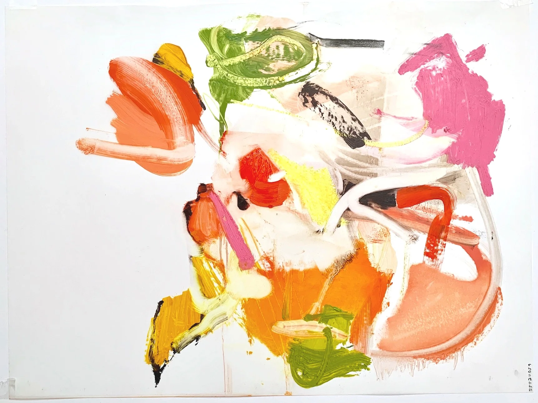 Field V 2019 23 ¼ x 17 ¼ inches Oil on Mylar