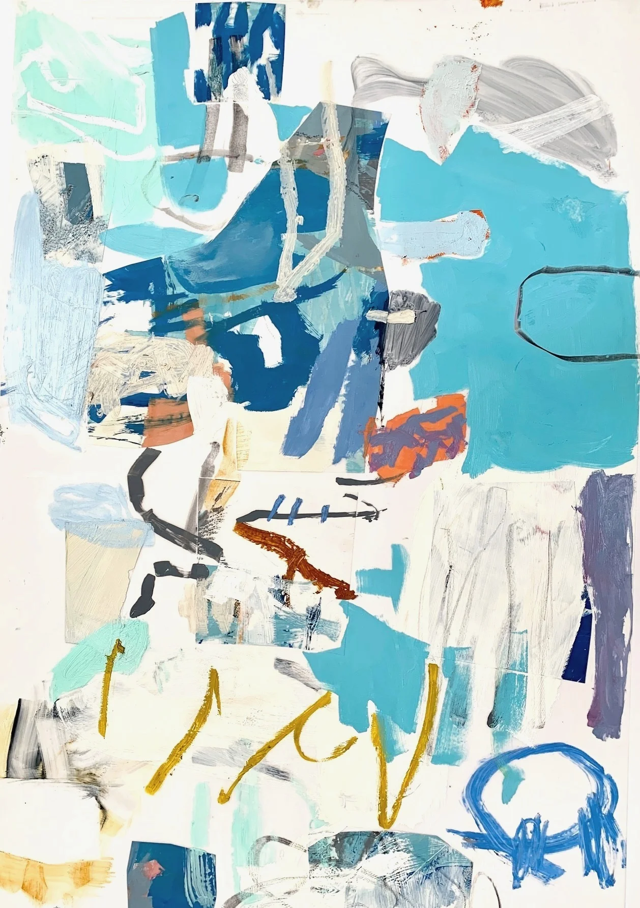 Light Tangle II 2019 23 x 35 inches Oil and Mixed-Media on Mylar