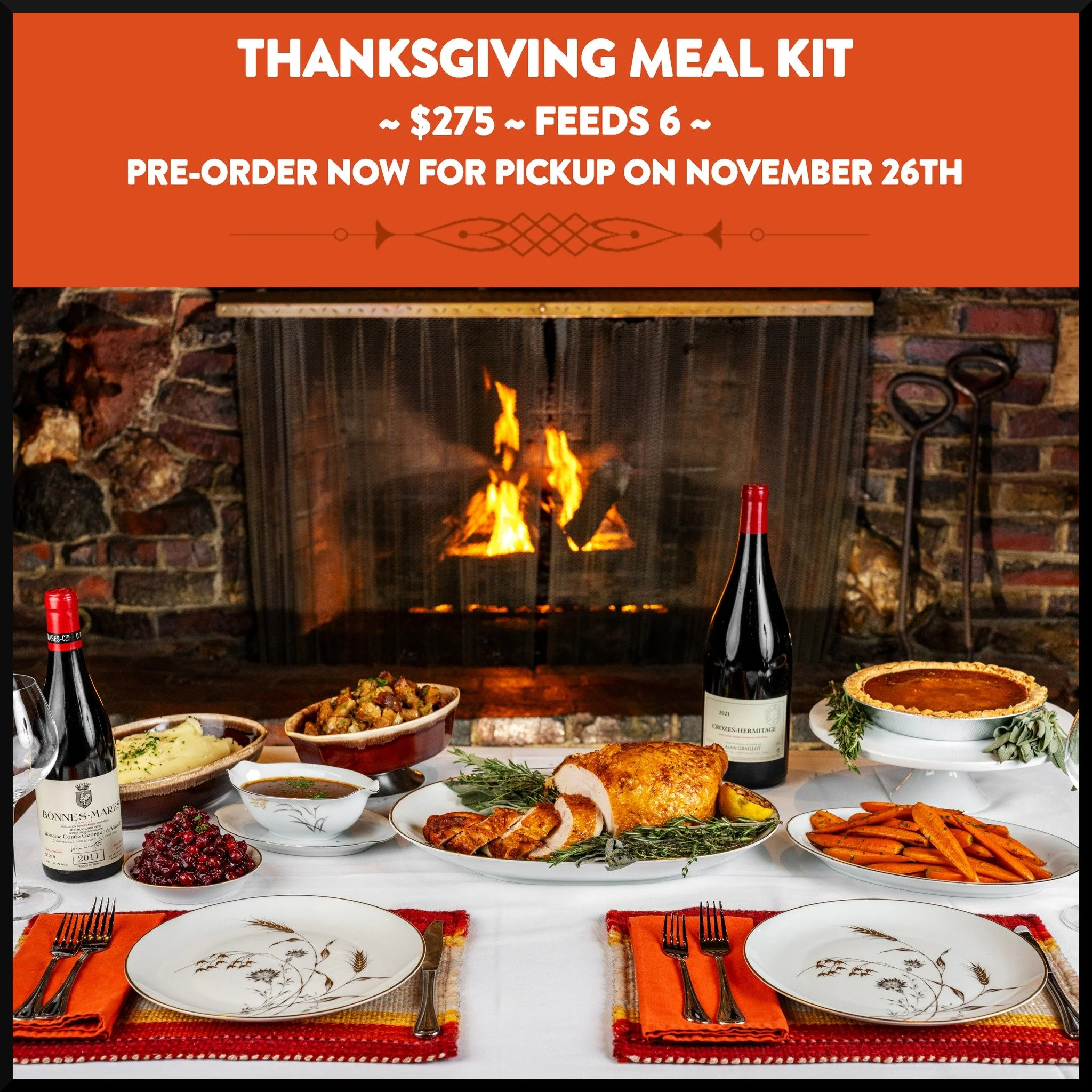 Leave the cooking to us, Thanksgiving Meal Kits are back! We are pleased to offer our Thanksgiving Dinner Kit for 6 available for pre-order on our website now. All items are fully cooked and just need to be reheated. The kit includes RingSide Holiday