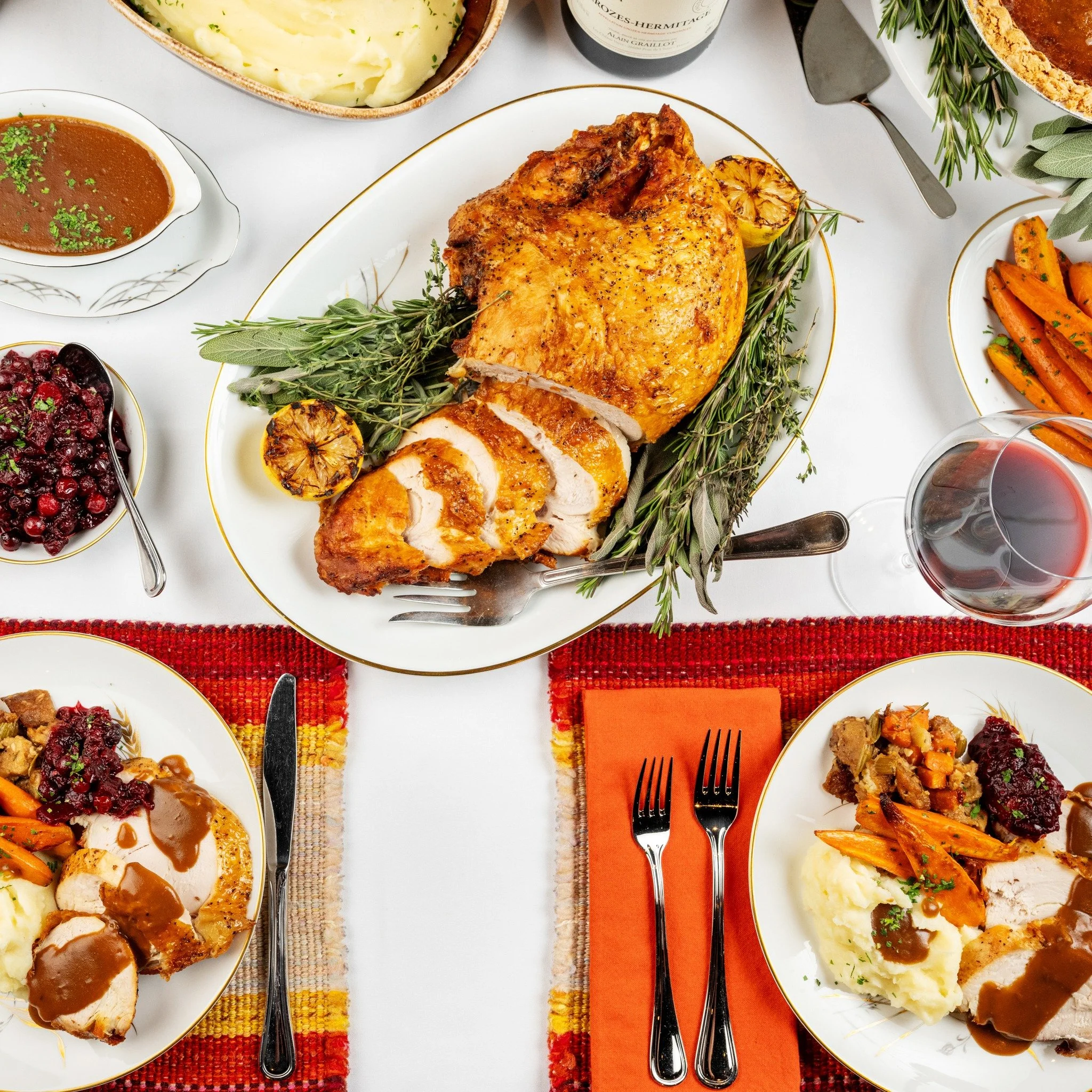 Still no plans for Thanksgiving dinner?  Let us help with our Thanksgiving Meal Kits featuring a Bone-In Turkey Breast with traditional accompaniments.  We are running low and they are going quickly, secure yours today!  For more information visit ou