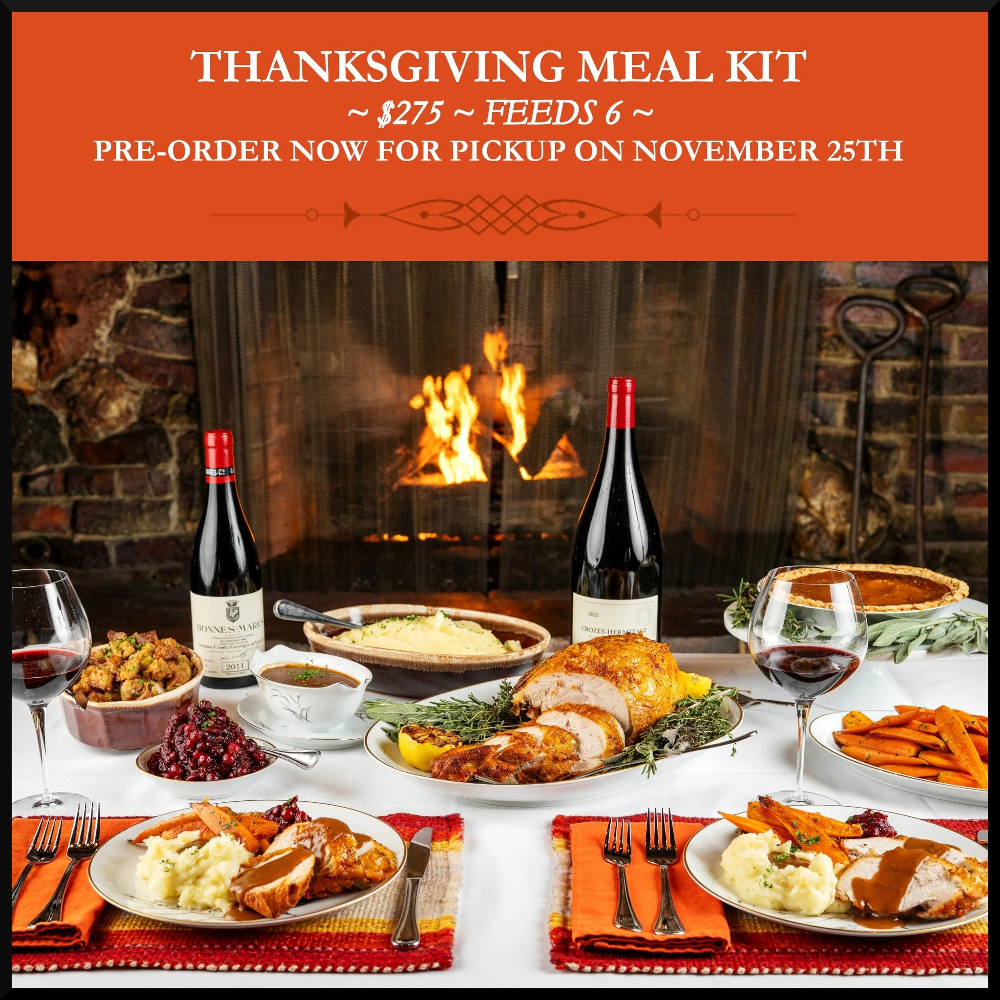 Our Thanksgiving Turkey Kits are back and on sale on our website now for pickup next month! Secure yours today at the link in our bio.