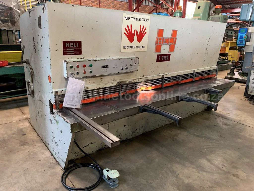 Used Heli Hydraulic Guillotine 7mm x 3100mm