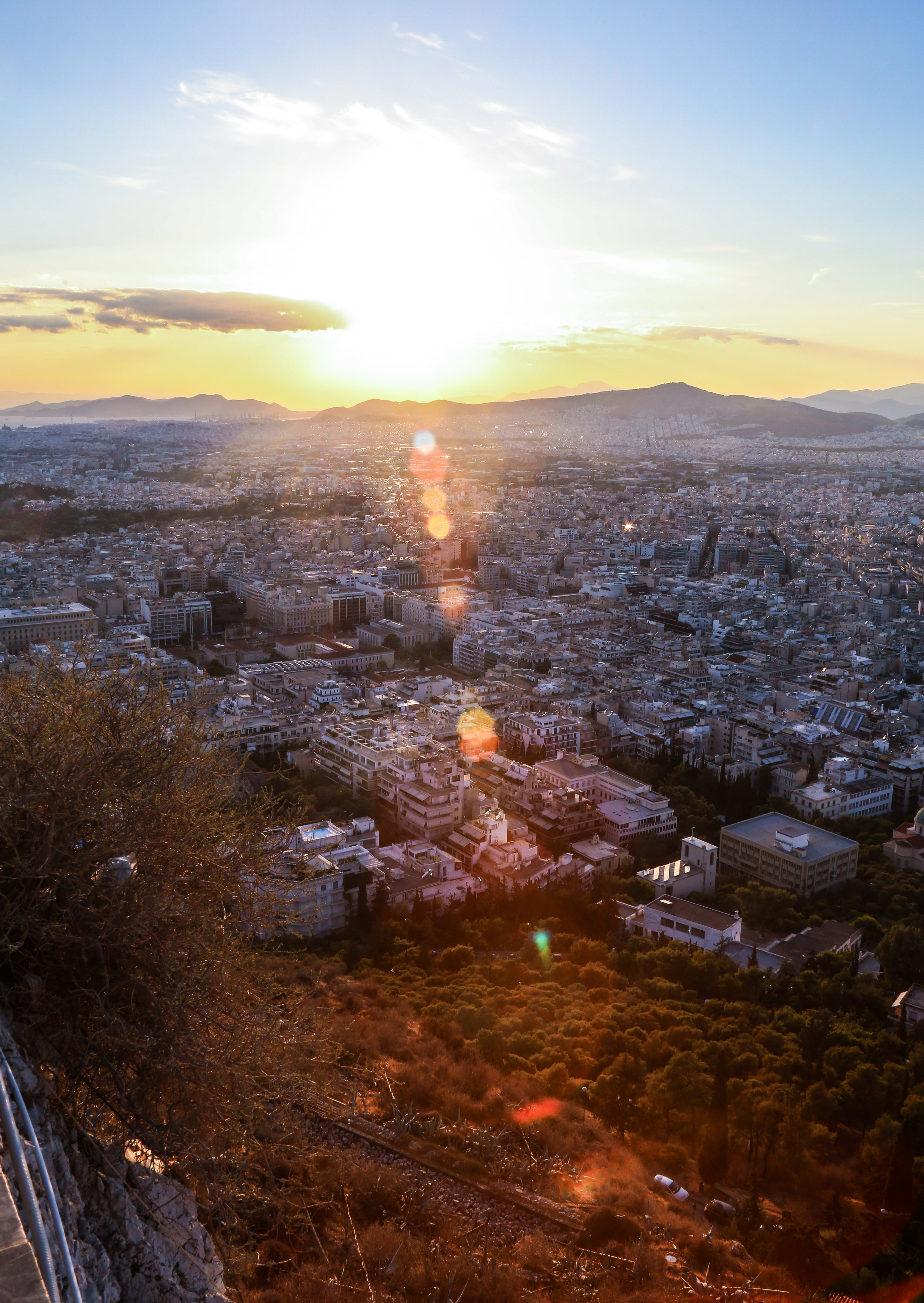  The summit of Lycabettus Hill. It is the highest point in Athens, sitting at around 900ft above sea level. 
